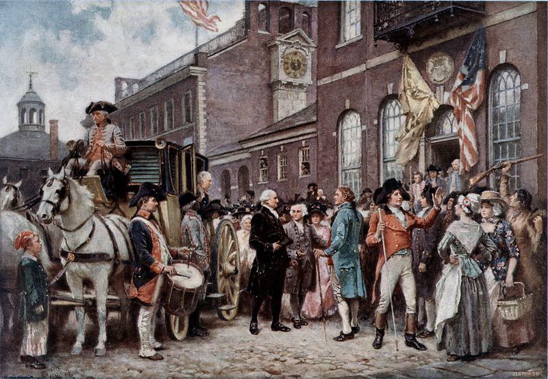 Jean Leon Gerome Ferris Washington's Inaugration at Philadelphia Germany oil painting art